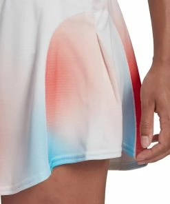 Adidas Women's Melbourne Match Skirt - White/Vivid Red 8 Adidas Women's Melbourne Match Skirt - White/Vivid Red -Adidas Shop 4 74915