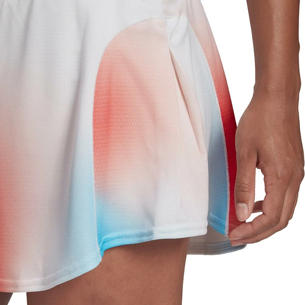 Adidas Women's Melbourne Match Skirt - White/Vivid Red 4 Adidas Women's Melbourne Match Skirt - White/Vivid Red - Image 4