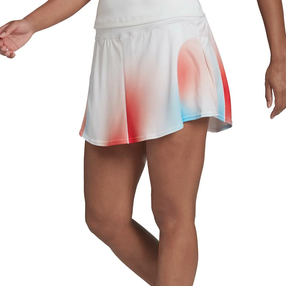 Adidas Women's Melbourne Match Skirt - White/Vivid Red 5 Adidas Women's Melbourne Match Skirt - White/Vivid Red - Image 5