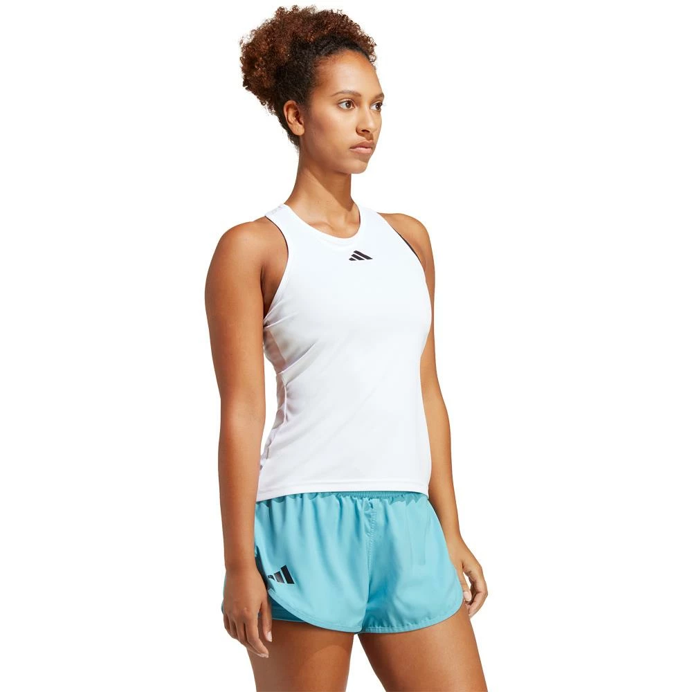 Adidas Women's Club Tank - White 5 Adidas Women's Club Tank - White - Image 5