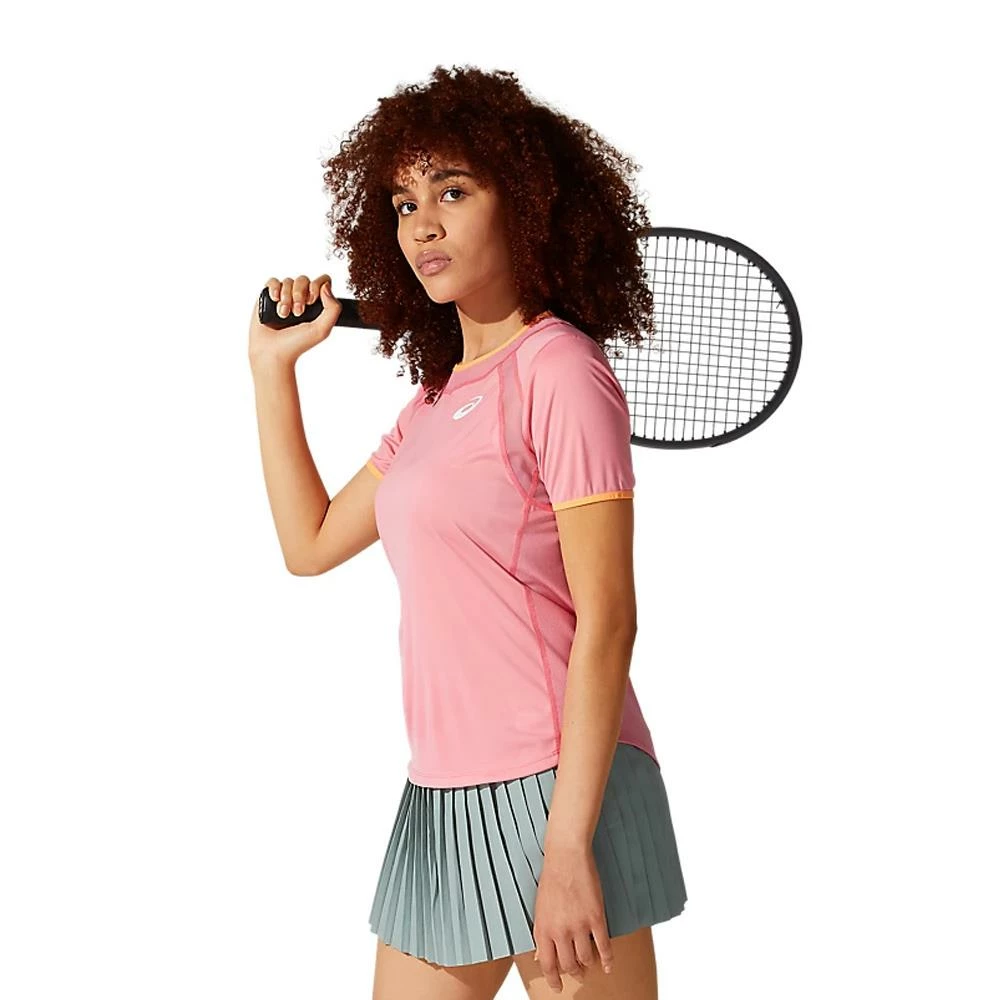 Asics Women's Match Short Sleeve - Peach Petal 3 Asics Women's Match Short Sleeve - Peach Petal - Image 3