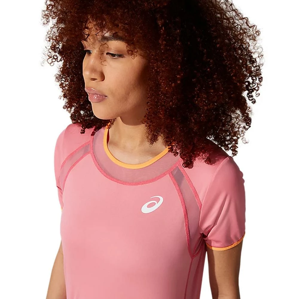 Asics Women's Match Short Sleeve - Peach Petal 2 Asics Women's Match Short Sleeve - Peach Petal - Image 2