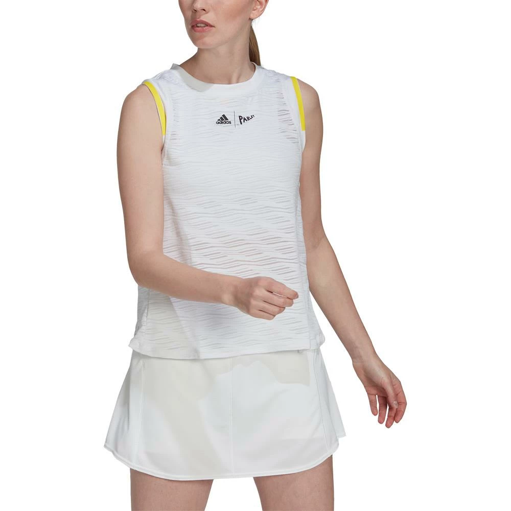 Adidas Women's London Match Tank - Parley - White 2 Adidas Women's London Match Tank - Parley - White - Image 2
