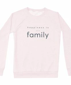 Happiness Is... Women's Family Sweatshirt - Ballet Pink