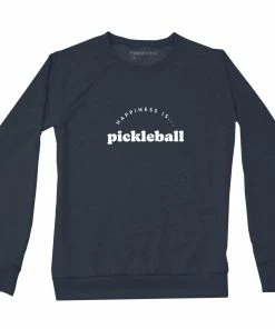 Happiness Is... Women's Pickleball Sweatshirt - True Navy