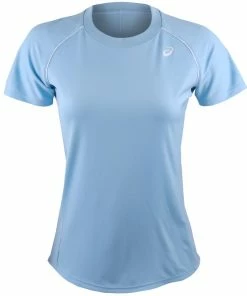 Asics Women's Court Piping Shirt - Arctic Blue